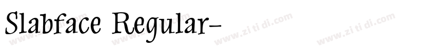 Slabface Regular字体转换